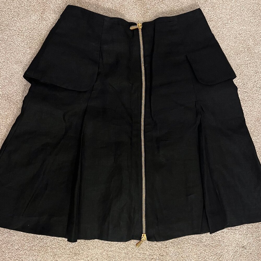 Vintage Jacques Molko Paris Linen Skirt, U.S Size 2